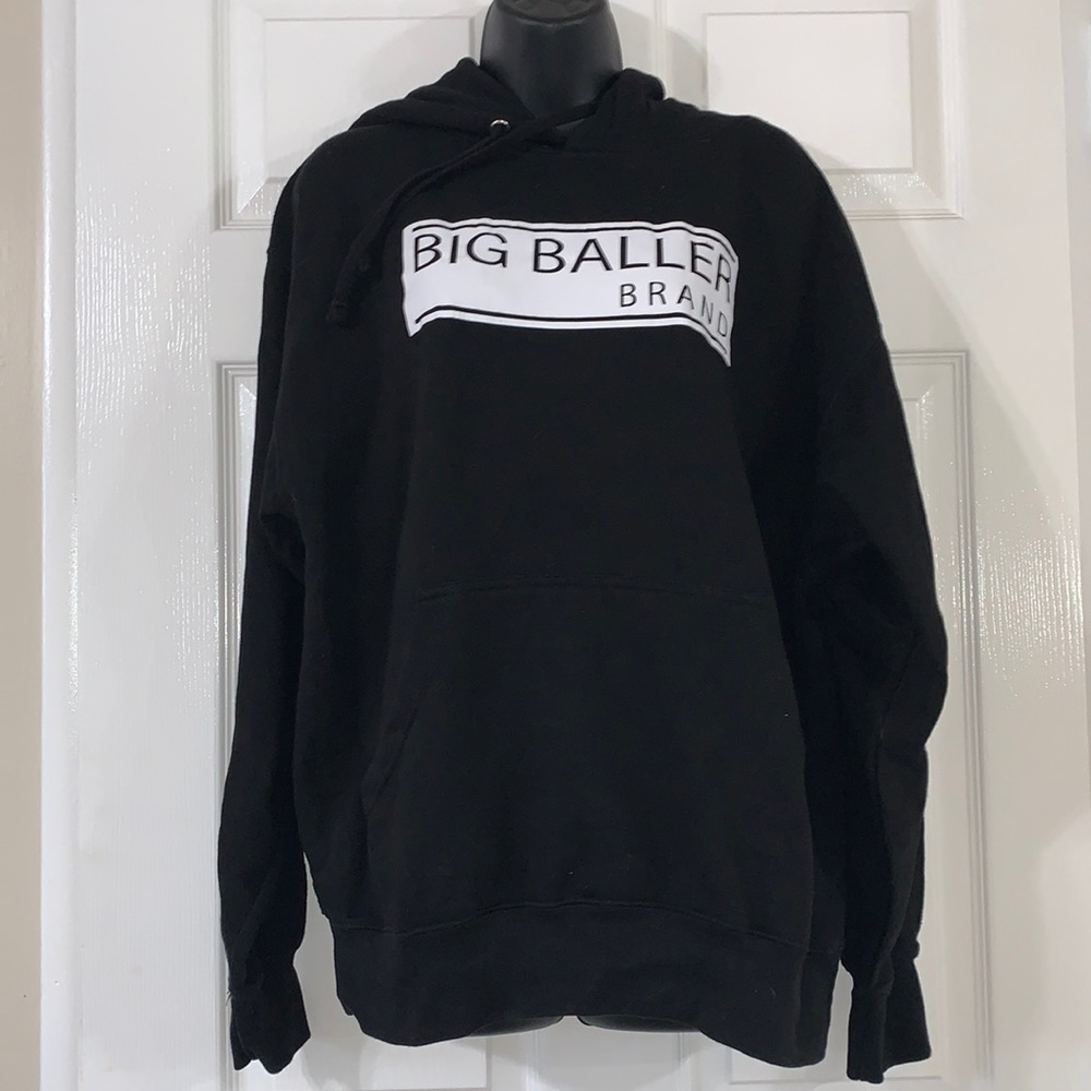 Big Baller Brand (BBB) Black Hooded Sweatshirt Small EUC